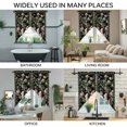 thumbnail image 3 of Black Spring Floral Swag Valances for Windows, Kitchen Curtains 36 Inch Length 2 Panels Set, Elegant Pastoral Flowers Birds Watercolor Short Curtains for Small Windows Cafe Curtains 28"x36", 3 of 8