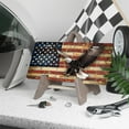 thumbnail image 3 of Eagle and Brick wall with Flag Front License Plate, Metal License Plate, Funny Standard Plates Personalized Novelty Decorative For Men/Women/Boys/Girls Car 6×12 Inch, 3 of 6