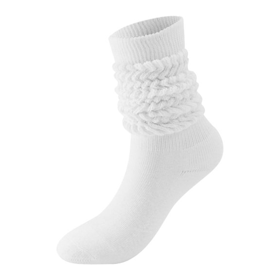 Women's Slouch Thigh High Boot Socks Soft Scrunch Knit Slipper Socks for Casual Comfort and Warmth