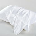 thumbnail image 2 of Home Soft Things 32 Momme Silk Cotton Pillow Sham Pillow Cover 1 piece- White- 20"x36", 2 of 7