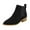 Z02-Black, variant on Bmisegm Wide Width Women's Boots Ladies Fashion Solid Suede Front Lace up Boots Side Zipper Heel Short Boots Boots for Women Brown 7.5