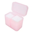 thumbnail image 1 of Caja de almacenamiento de arte de uñas vacía, organizador de maquillaje de arte de uñas de 2 rejillas, organizador de almohadillas quitaesmalte, instalación sin esfuerzo, 1 of 14