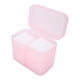 thumbnail image 3 of Organizador de almohadillas para quitar esmalte de uñas, 2 rejillas, caja de almacenamiento vacía para decoración de uñas, estuche organizador de uñas de grado profesional, 3 of 8