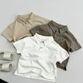 thumbnail image 4 of Razzly Toddler Golf Polo Shirts, Solid Color School Uniform for Boys Toddler Collared Golf T-Shirt Breathable Kids Short Sleeve Shirt(Beige,2-3 Years), 4 of 5