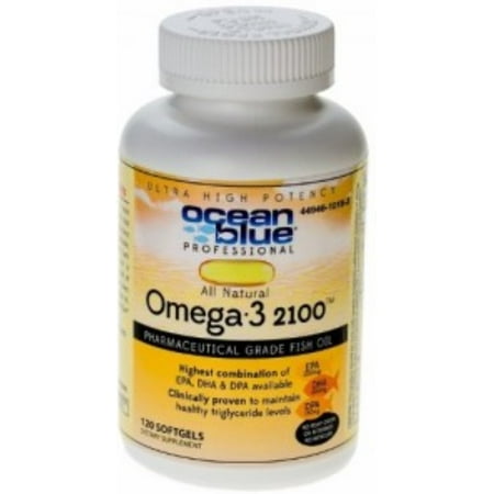 Ocean Blue Omega-3 2100 Mg Gélules, Orange naturel - 120 Ea