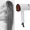 thumbnail image 3 of Hair Dryer, 1800W Fast Drying Hair, 3D Strong Airflow Foldable Hair Blower Intelligent Temperature Control, Styling Nozzle And Adjustable Design for Various Hairstyles, 3 of 7