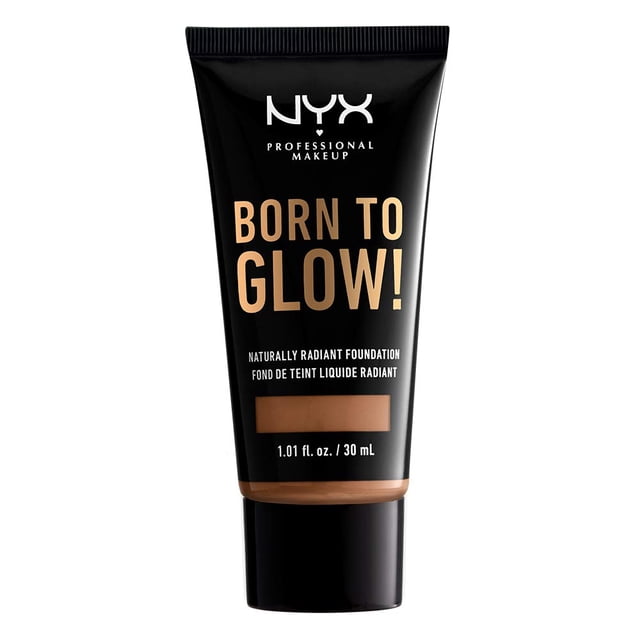 Maquillaje profesional Foundation NYX Born To Glow Caoba