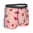 thumbnail image 2 of KLL Cute Strawberry C Men's Cotton Boxer Briefs Underwear-Small, 2 of 8
