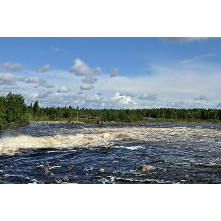 Russian Landscape - LAMINATED POSTER River Landscape Water Nature Forest Russia Poster Print 24 x 36