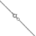 thumbnail image 3 of Avariah Diamonds Solid 14K White Gold Carded 0.8mm Cable Rope with Spring Ring Lock Chain - 16", 3 of 7