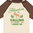 thumbnail image 4 of Inktastic Vintage Adventure is Calling and I Must Go with Moose Boys or Girls Long Sleeve Baby Bodysuit, 4 of 5