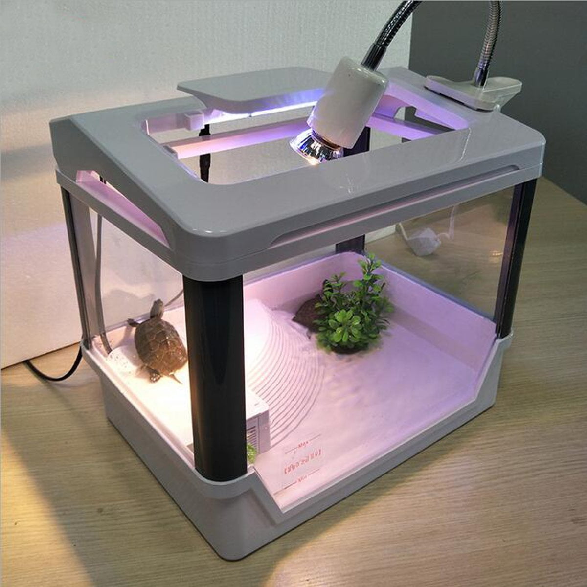 Reptile Turtle Tortoise Breeding Box Aquarium Tank Basking Platform 14