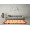 thumbnail image 3 of Ahgly Company Indoor Square Oriental Orange Traditional Area Rugs, 4' Square, 3 of 4