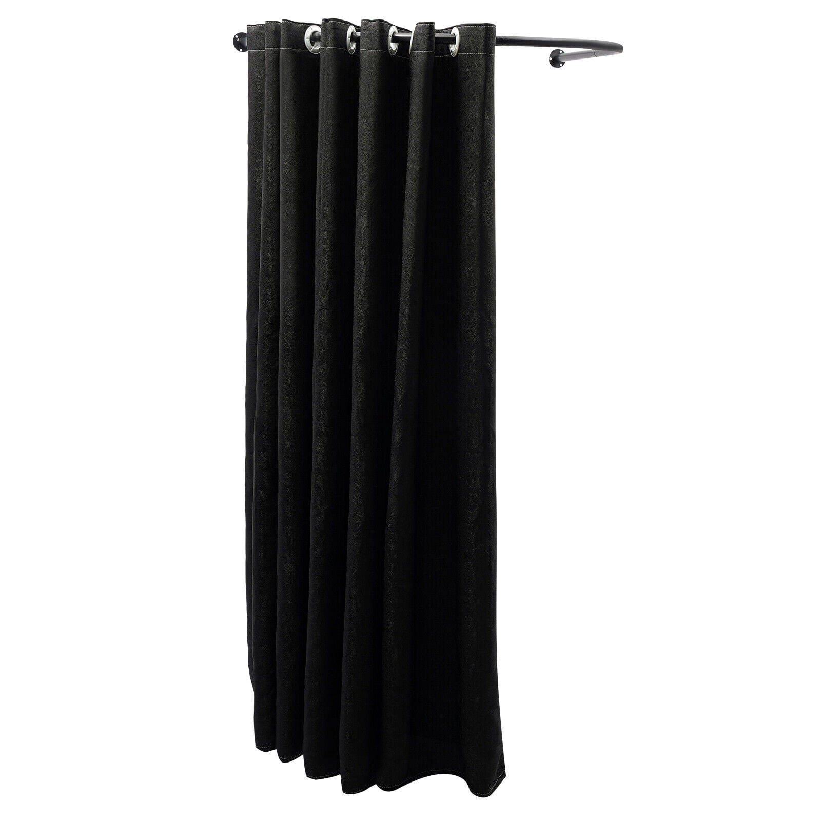 Clothing Store Fitting Room U-Dressing Room for Privacy Protection +Room Divider Black