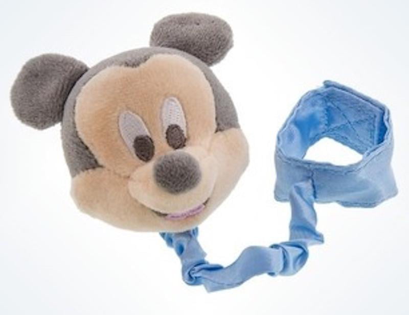 Disney Blue Mickey Mouse Handmade Baby Dummy Clips NEW! 