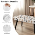 thumbnail image 6 of Whosucclay Dog Paw Print Dining Bench Cover Removable Bench Slipcover for Living Room, Bedroom, Kitchen Wear Resistant Bench Seat Protector Cover Soft Bench Protectors, 6 of 7