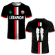 thumbnail image 3 of Camisetas de fútbol del Líbano, camisetas para adultos y niños, uniformes deportivos de fútbol ligeros de lujo con estampado digital, ropa con la bandera del Líbano para hombres, 3 of 4