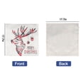 thumbnail image 4 of 4pcs Xmas Pillowcases Set, EEEkit 17.7 x 17.7'' Christmas Tree Rustic Linen Pillow Cases, 4 of 5