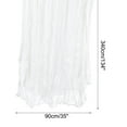 thumbnail image 2 of Uxcell 11Ft Cheesecloth Table Runner 35 x 134 Inch Rustic Gauze Tablecloth, White, 2 of 6