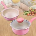 thumbnail image 4 of Labymos 2PCS Cookware Set 6 Inch Pots and Pans Set Mini Saucepan Frying Pan Milk, 4 of 8