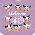 thumbnail image 4 of Inktastic Welcome to the Herd with Cute Black and White Holstein Cows Boys or Girls Baby Bib, 4 of 4