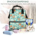 thumbnail image 4 of Wukai Cute Sloth on Floral Tree Mummy Backpac,&nbsp;Diaper Bag Purse Breast Pump Bag Purse Diaper Bag for swim,gym,workout,large capacity backpack, 4 of 5