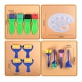 thumbnail image 2 of 25 piezas de pinceles para niños, pinceles de pintura lavables, juego de pinceles de esponj MABOTO  Herramientas de pintura, 2 of 7