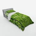 thumbnail image 3 of Ambesonne Green Bedding Set 4 Pcs, Summer Fresh Leaves, Queen, Green, 3 of 3