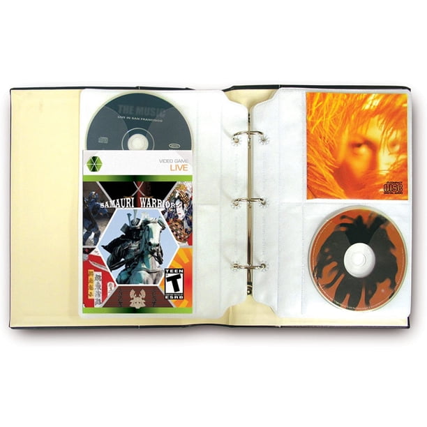 Bellagio-Italia Insert Sheets for CD/DVD Storage Binder - Holds