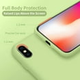 thumbnail image 3 of Designed for iPhone Xs Max Case, Silicone Ultra Slim Shockproof Protective Phone Case with [Soft Anti-Scratch Microfiber Lining], 6.5 inch, Tea Green, 3 of 13