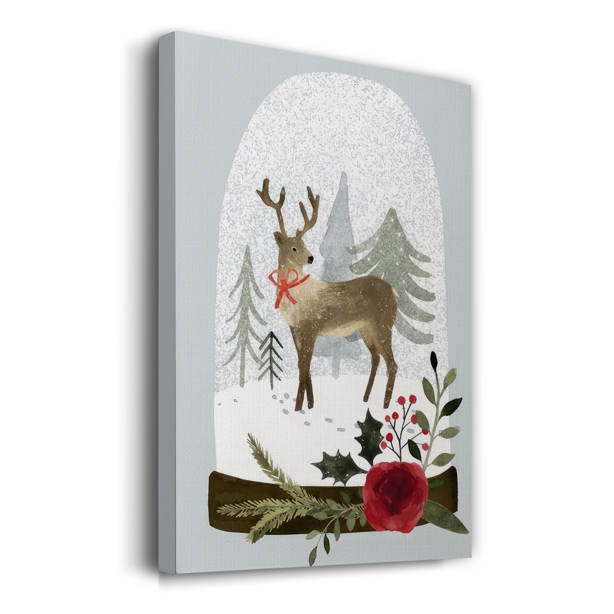 Snow Globe Village Collection B- Gallery Wrapped Canvas