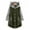 Green, variant on Turilly Womens Jackets Ladies Women Button Coat Patchworl Tops Hooded Pullover Loose Sweater Blouse Plus Size