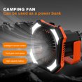 thumbnail image 4 of Luz Led Para Ventilador De Camping Linterna portátil 3 en 1 para campamento, recargable por USB (negro, amarillo, 4000 mA) Ndcxsfigh Accesorios para autos y motos, 4 of 8