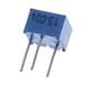 thumbnail image 3 of Potenciómetro recortador de 1K ohmios 50 piezas 10x6x6mm azul Perfecl, 3 of 8