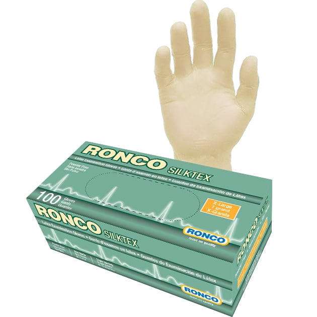 Silktex™, Tan Latex Examination Glove - 5 mil (1,000 gloves / case)