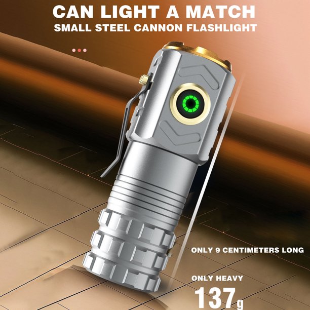 brightest flashlight rechargeable battery PFSN professioner Powerful Waterproof Searchlight with P50 LED 6000 Lumen Tactical Flashlight Super Bright Torch Best for Hiking Hunting Camping Outdoor Sport instant strobe with dedicated button Qholemyo Rechargeable High Lumen LED