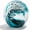 Dark Blue, variant on Ocean Waves Hand Blown Glass Decor Crystal Ball Sea Figurines Gifts | Glass Art Paperweight Collectible Sphere Ocean Room Home Beach Nautical Aquarium Decor Decorative Globes for Ocean Lovers