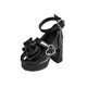 thumbnail image 2 of Zapatos de figura CUTICAT Mini Accesorios de muñeca de moda con hebilla de corazón y tacón alto negro Escala 1/4, 2 of 8