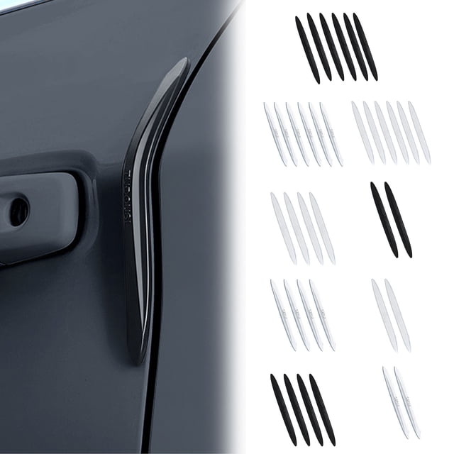 Clear Car Door Edge Guards - 6 Pack Invisible Anti-Collision Strips for Door Protection and Side Mirror Scratch Prevention