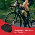 thumbnail image 1 of Redempat Black Clipless Pedals Converter Smooth Operation Compact Lightweight Universal Fit Pedal Converter SPD, 1 of 6