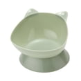 thumbnail image 1 of Cuenco para gatos, cuenco para beber para gatitos, comedero inclinado para mascotas, bebedero antideslizante para perros pequeños, cuenco para , VERDE, 1 of 8