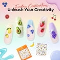 thumbnail image 3 of modelones Pastel Gel Nail Polish Set, Hema Free 2026 Spring Summer Macaron Gel Polish Set Light Pink Pastel Yellow Purple Baby Blue Green 6 Colors Nails with Fruit Theme Stickers LED Mani Gift, 3 of 9
