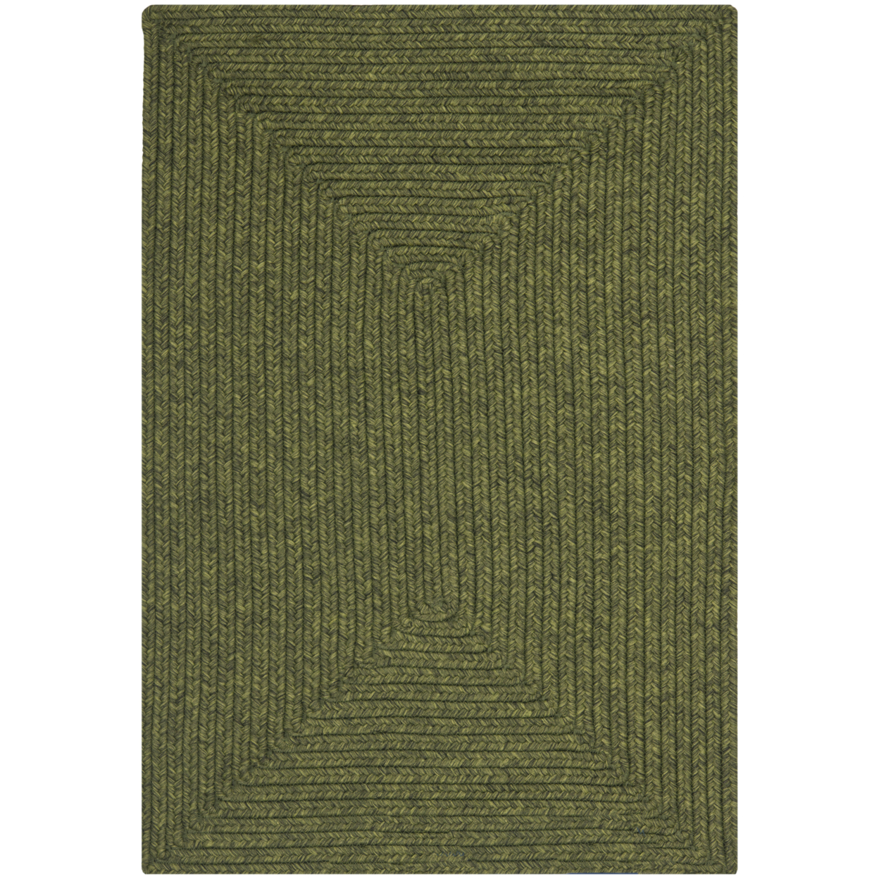 SAFAVIEH Braided Rishika Solid Area Rug, Green, 5' x 8' Oval - image 3 of 10