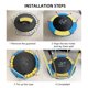 thumbnail image 2 of Almohadilla de seguridad para trampolín Cubierta de repuesto para rebote superior Cubierta opcional Abanopi Cubierta de trampolín, 2 of 7