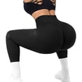thumbnail image 2 of XDIAHBPL Leggings For Women Womens Pants Knitted Thread Peach Hip V Waist High Elastic Sports Running Fitness Pants, 2 of 5