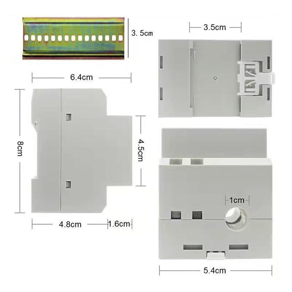 High- for Precision 100A DIN Rail AC Power Meter with Integrated Current Transformer