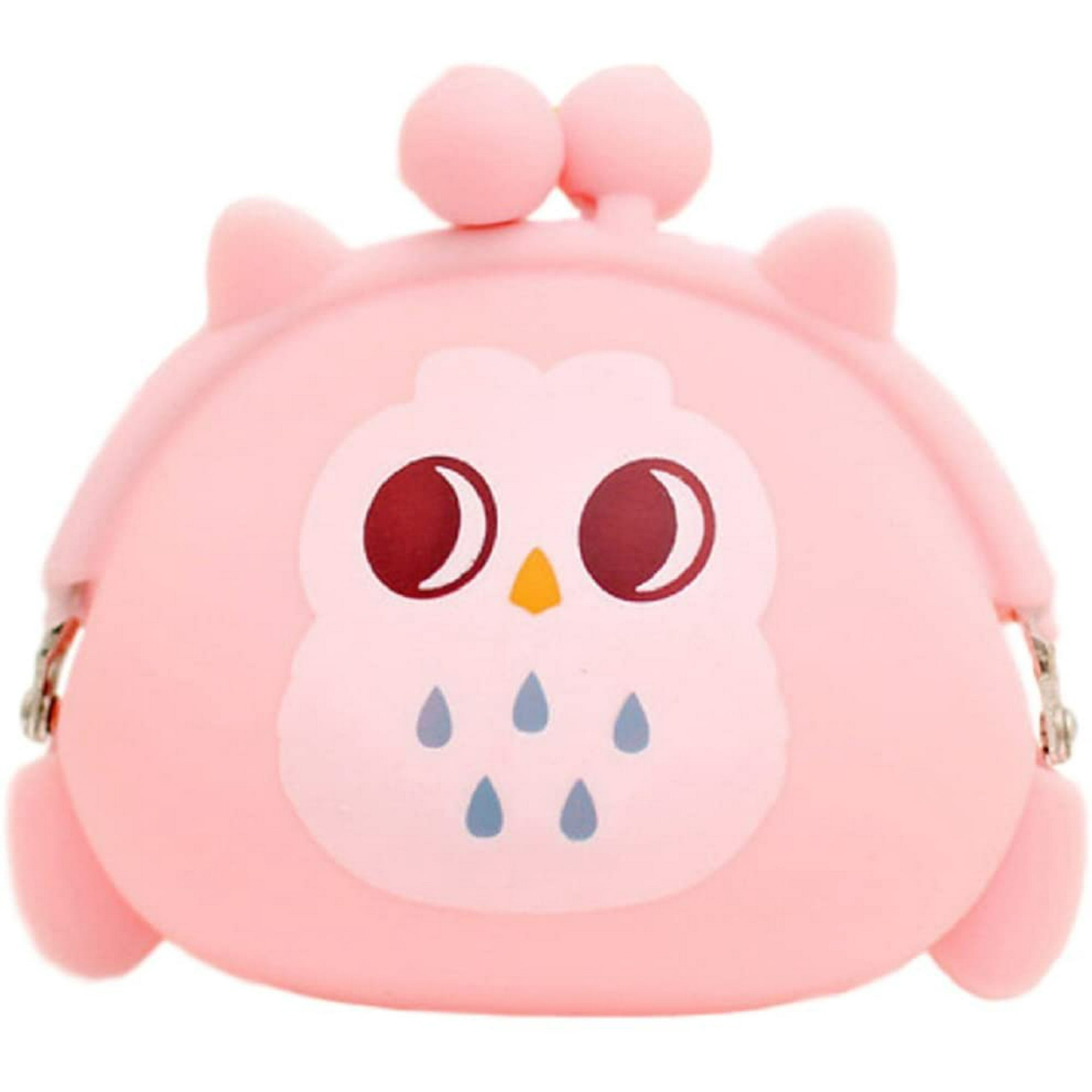 Heyrekt Cute Mini Purse Wallet Cartoon Animal Silicone Coin Pouch Handbag