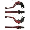 thumbnail image 3 of Red CNC Shorty Brake Clutch Lever Set Suzuki GSXR 600 750 Katana SV 650 650S, 3 of 5