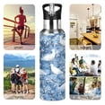 thumbnail image 5 of Doves Pattern 600ml Double Walled Stainless Steel LeakProof Sports Bottle Thermo 8h, 5 of 9