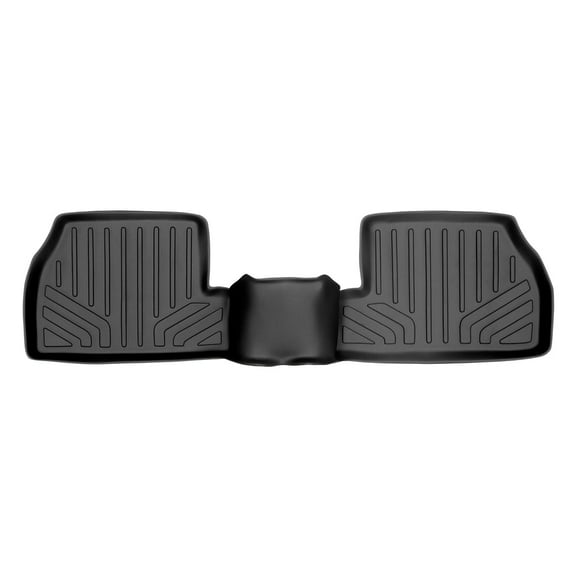 SMARTLINER Custom Fit Floor Mats 2nd Row Liner Black Compatible With 2012-2018 Ford Focus